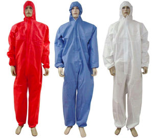 China Medical Disposable Protective Suits , Disposable All In One Suits Chemical Resistant supplier