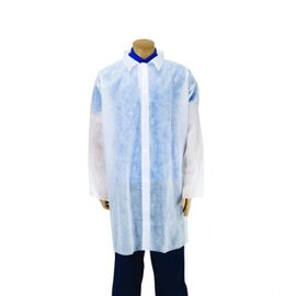 China Clean Room Disposable Lab Coats Lightweight Odorless For Hospital / Household supplier