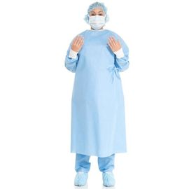 China Breathable Disposable Medical Isolation Gowns S-3XL Size With Tie On Collar And Wais supplier